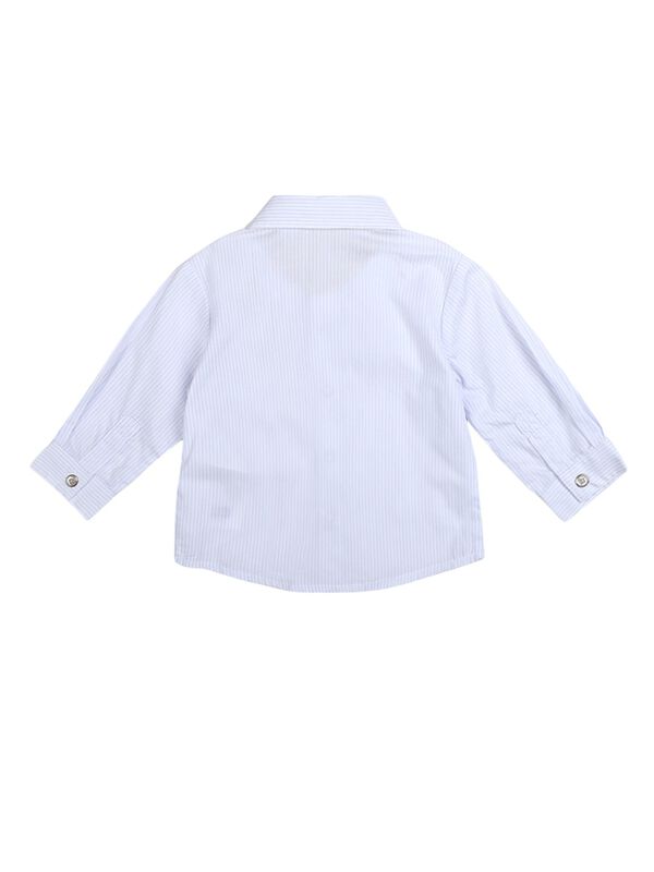 Boys White Long Sleeve Woven Shirt image number 1